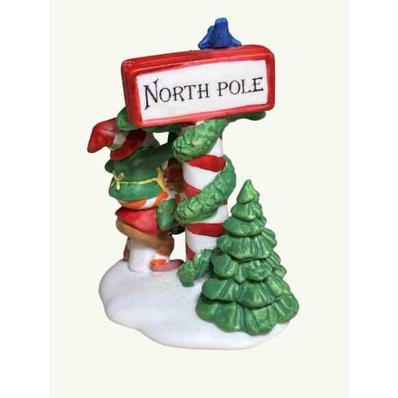 Heritage Village Collection Trimming The North Pole Porcelain Accessory - Picture 6 of 12